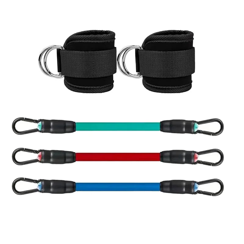 Bandas de Resistencia con Tobillar | Fitness, Glúteos y Cadera, Gym y Casa