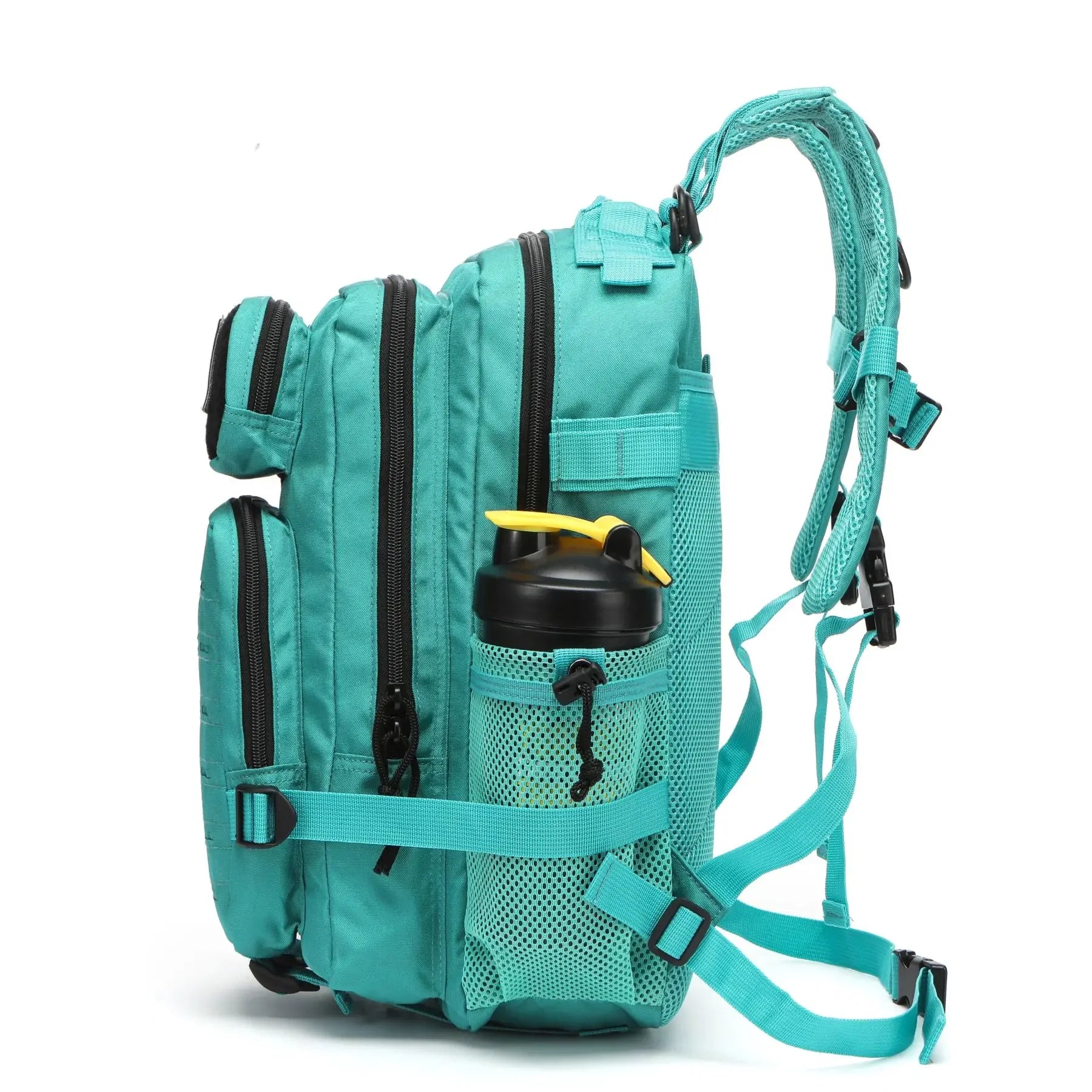 Waterproof Backpack 25L/50L | Gym, Hiking, Travel & Laptop Bag | Dual Bottle Holders | 12 Colors
