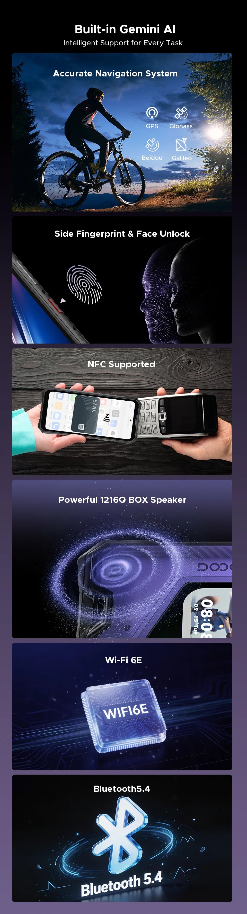 DOOGEE V50 Pro | Rugged Phone 5G | Dimensity 8300 | 200MP | 11000mAh | 1TB | Android 16 | NFC | IP68/IP69K