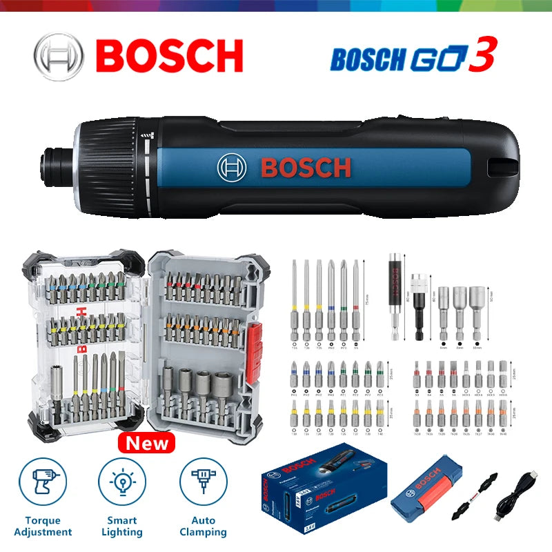 Bosch GO 3 | Cordless Electric Screwdriver | Battery Included