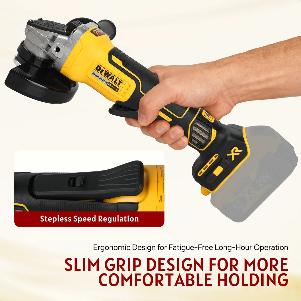 DEWALT-Compatible DCG405 | 18V Brushless Angle Grinder | 125mm