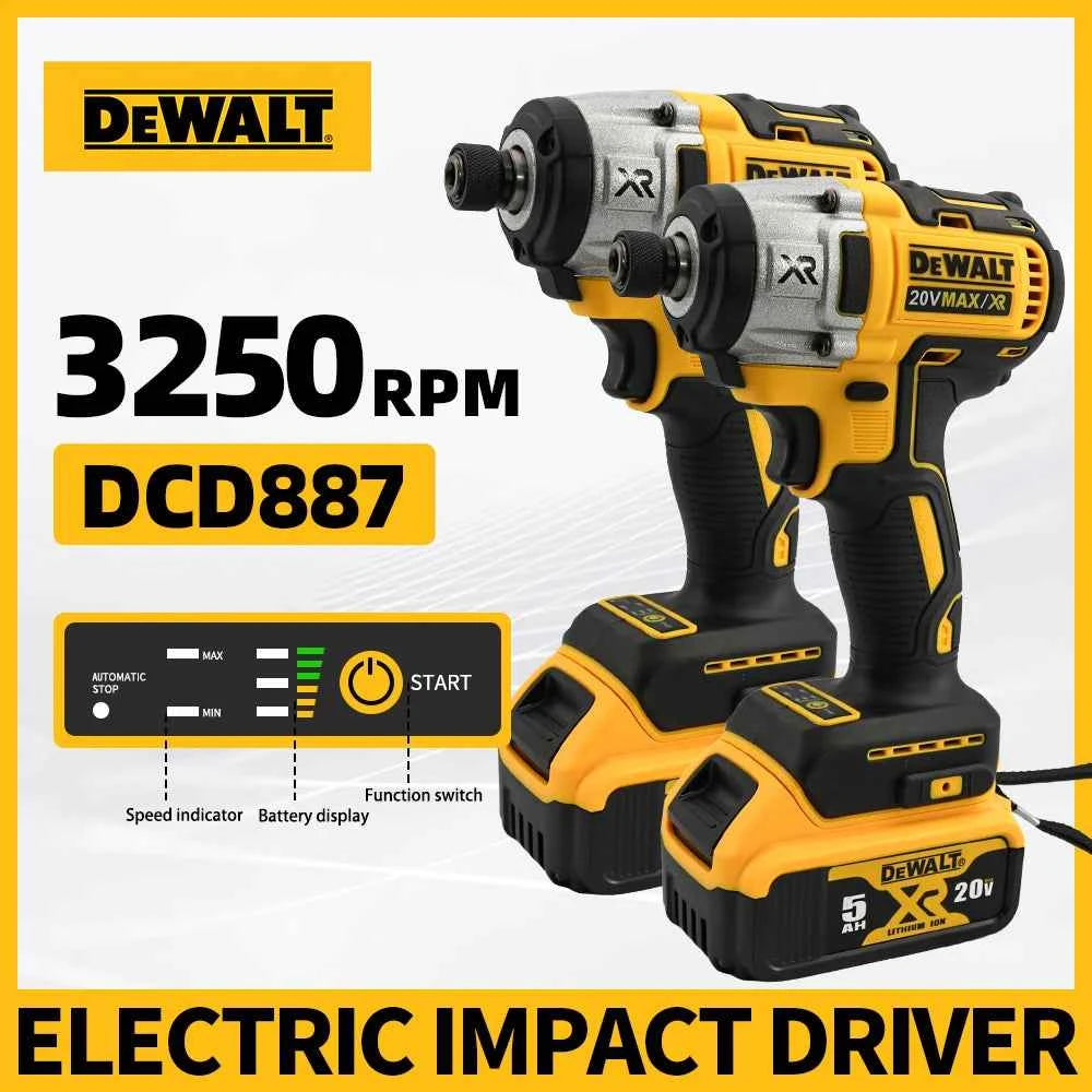 DEWALT-Compatible DCD887 | 20V Brushless Impact Driver | Tool Only