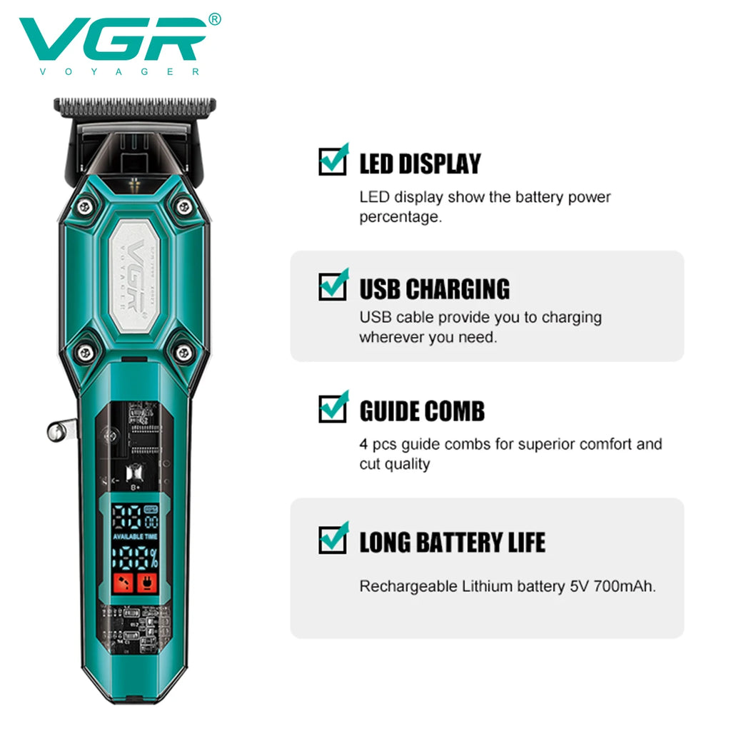 VGR V-600 / V-900 Hair Clipper & Trimmer | Grooming Set / Set de recortadoras VGR