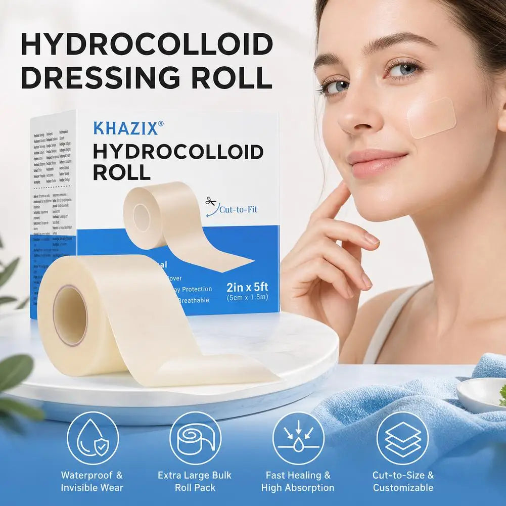 Hydrocolloid Acne Patch Roll | Cut-to-Size Blemish Cover | Rollo para Imperfecciones