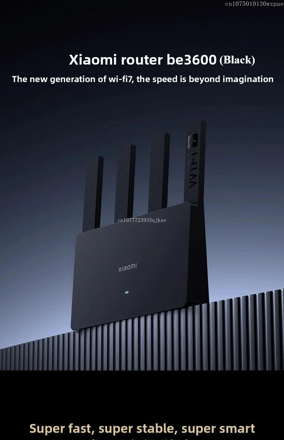 Xiaomi Router BE3600 WiFi 7 – 3570Mbps Dual-Band Gaming Router | Mesh Network | Smart Home