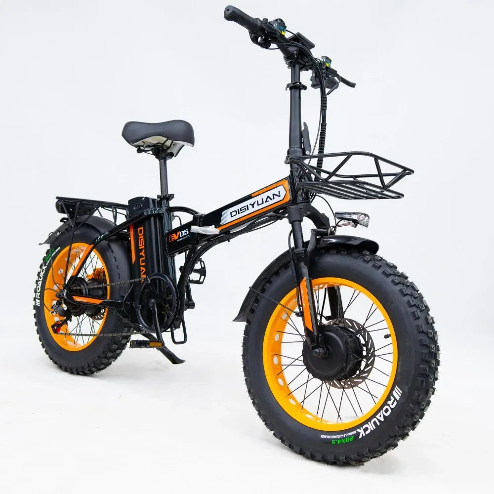 E-Bike Plegable 20" | Motor 500W | 48V 20Ah | Multi-Amortiguación | Batería Extraíble | Adultos | Bicicleta Eléctrica