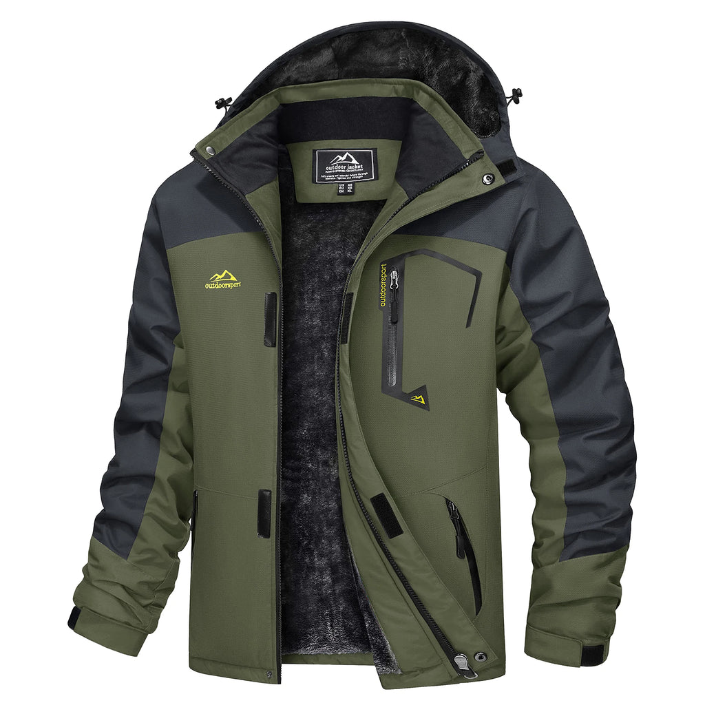 MAGCOMSEN Men's Winter Jacket | Fleece Lined | Ski & Hiking