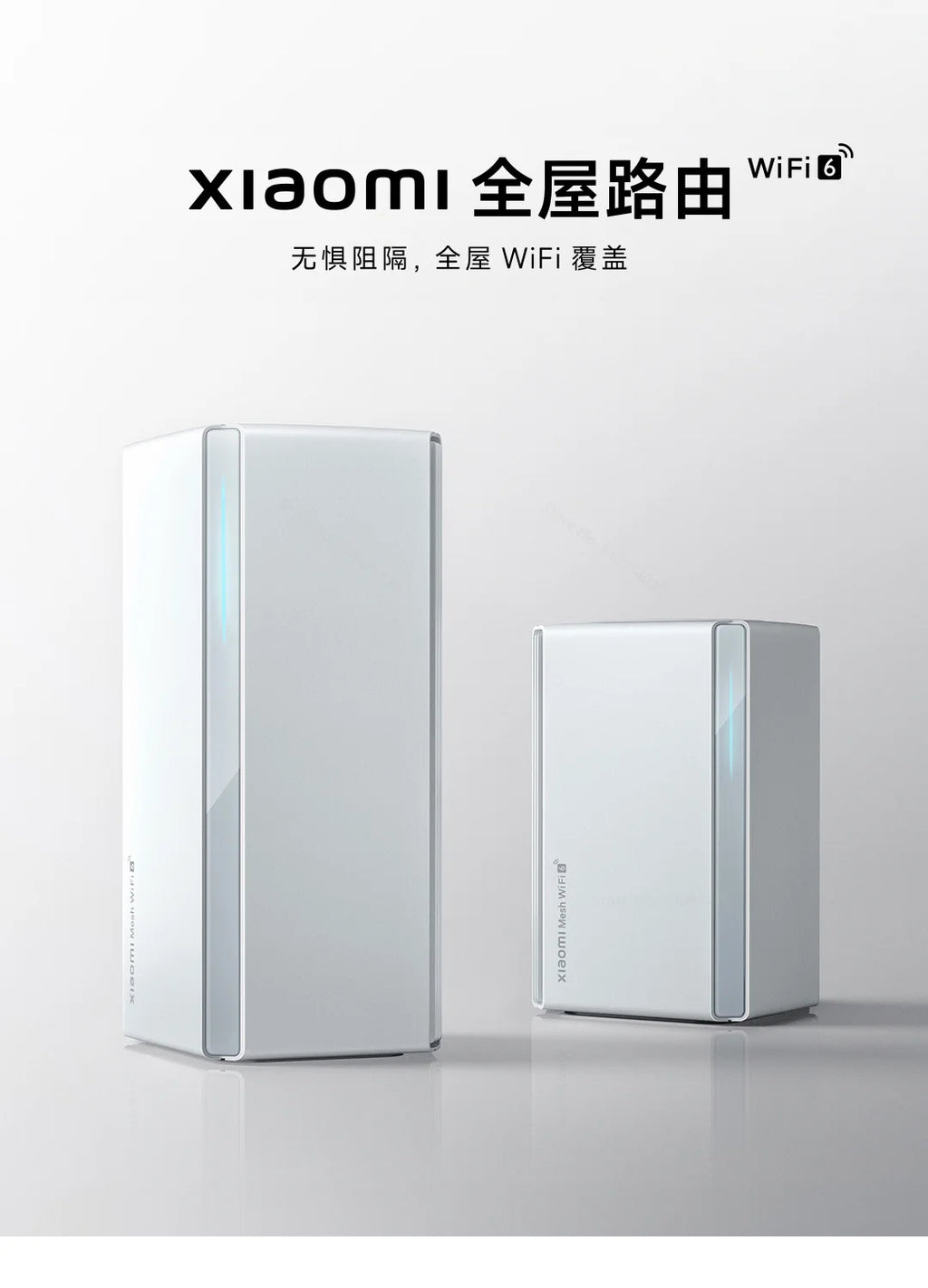 Xiaomi Mesh System AX3000 NE | Kit 1+1 Router Principal + Sub-Router | WiFi 6 | Bluetooth Mesh | IPTV