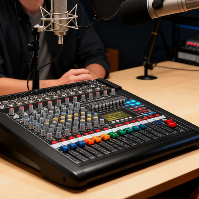 CMS1000-3 10-Channel Audio Mixer | 48V Phantom & DSP | Consola de Mezcla