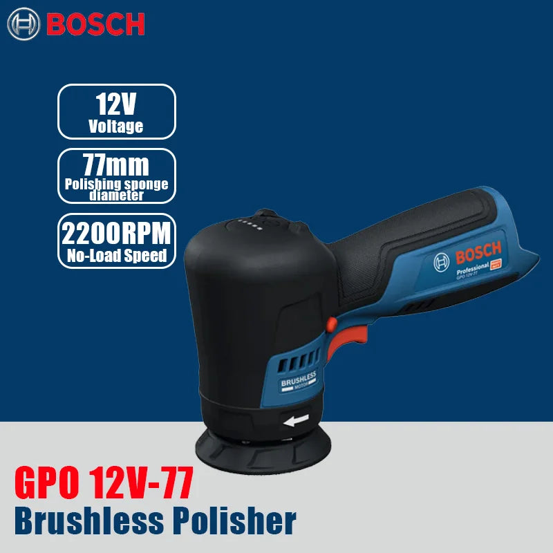 Bosch GPO12V-77 | 12V Brushless Cordless Polisher | 77mm