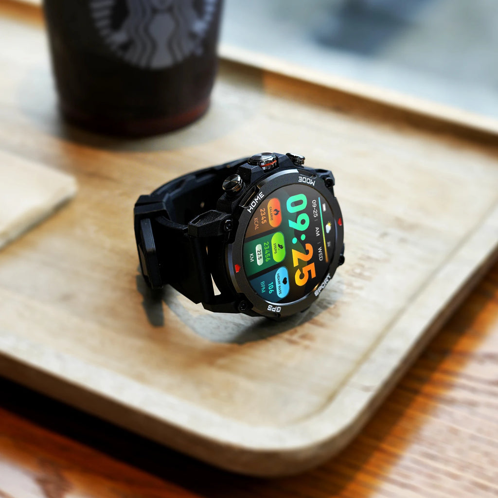 Smartwatch AURAFIT GPS-G6 2025 | AMOLED 1.43" | GPS 6 Satélites | 3ATM | AI GPT | 100+ Deportes
