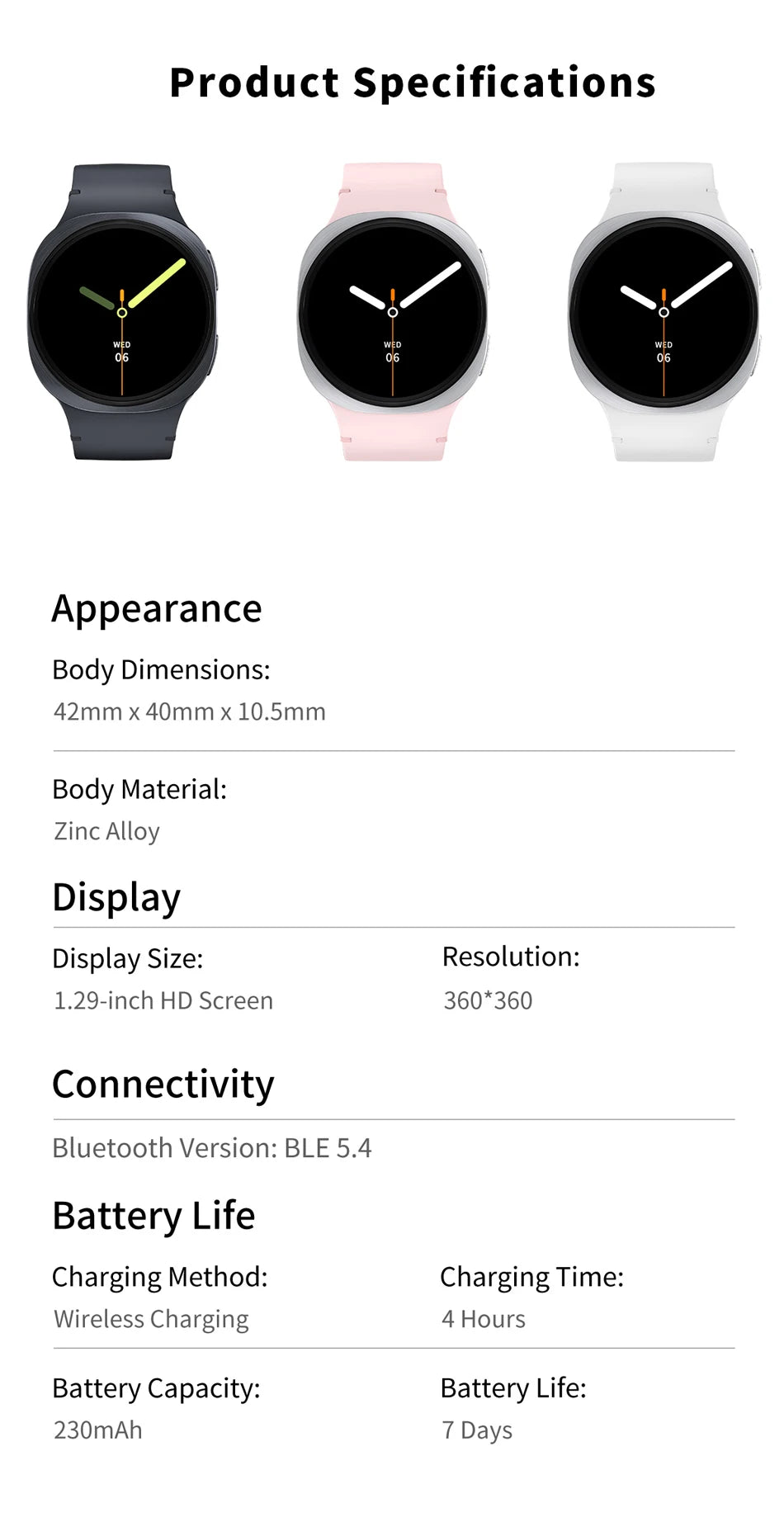 Smartwatch ChiBear 2025 | GPS | NFC | IP68 | Monitor Cardíaco | Bluetooth 5.3 | Hombre y Mujer
