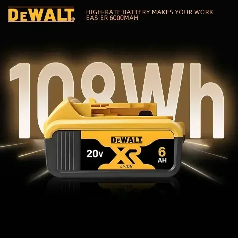DEWALT-Compatible 20V 6.0Ah Li-Ion Battery | DCB184/181/182/200