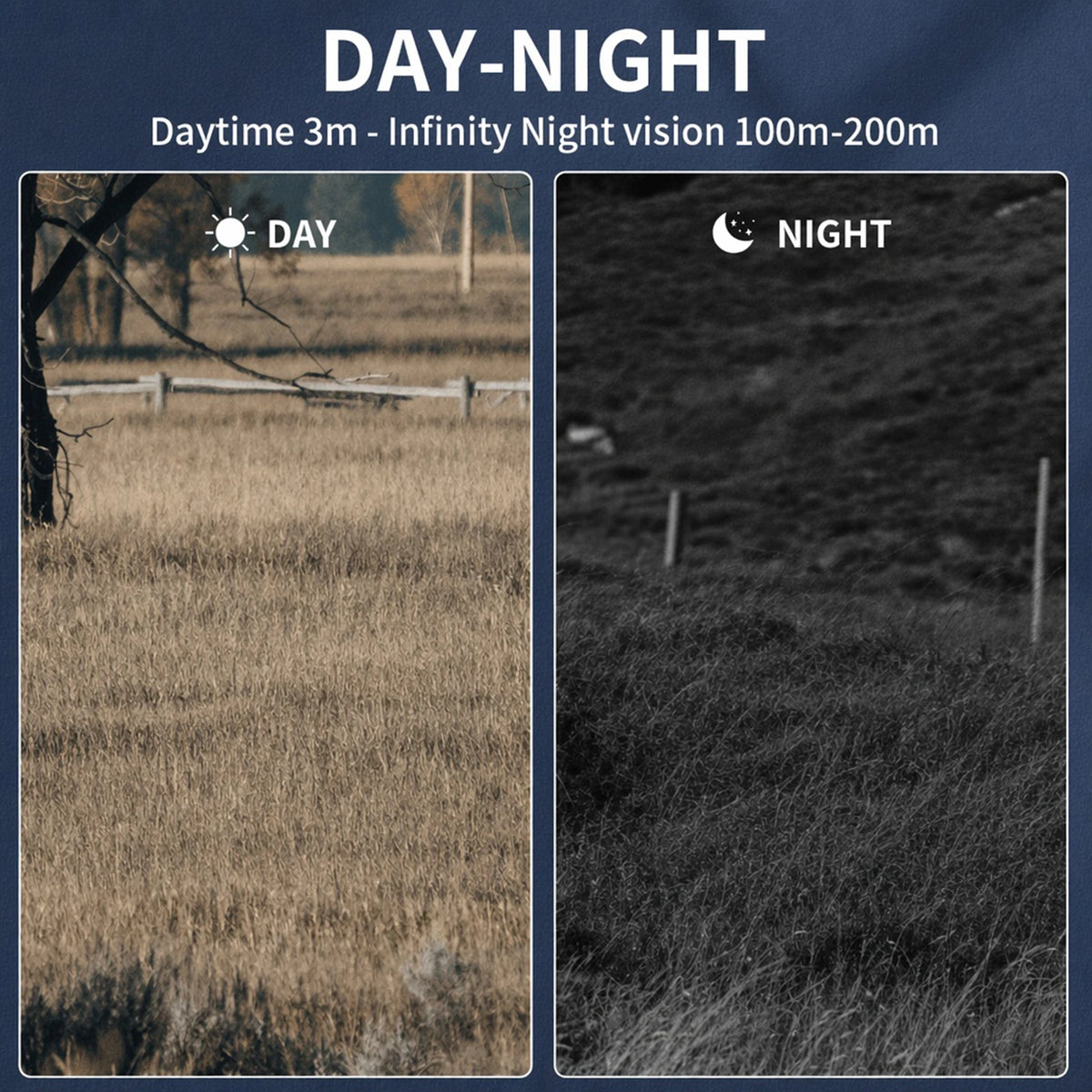 2.5K Infrared Night Vision Binoculars | 6x Digital Zoom / Binoculares nocturnos