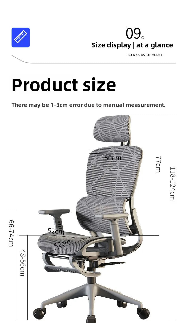 Ergonomic Office Chair | High Back & Armrests | Study