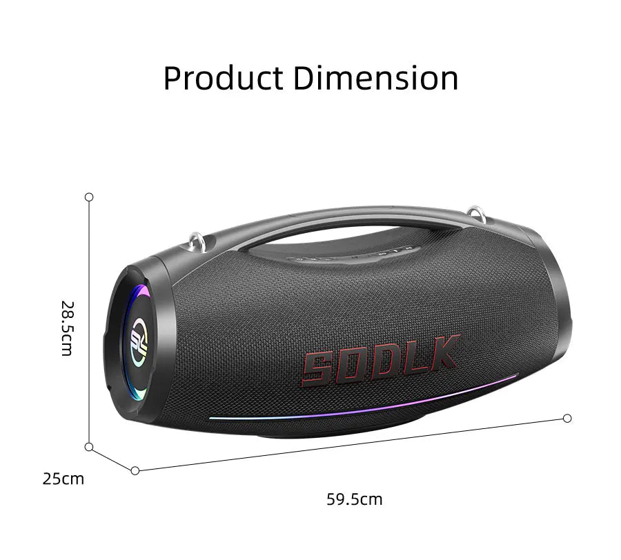 SODLK S1615 Pro | Bocina Bluetooth 500W para Fiestas | Karaoke, RGB, TWS, Control Remoto