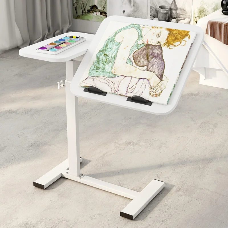 Adjustable Laptop Side Table | Tilting 60 × 40 cm Top | Bed & Sofa / Mesa Ajustable