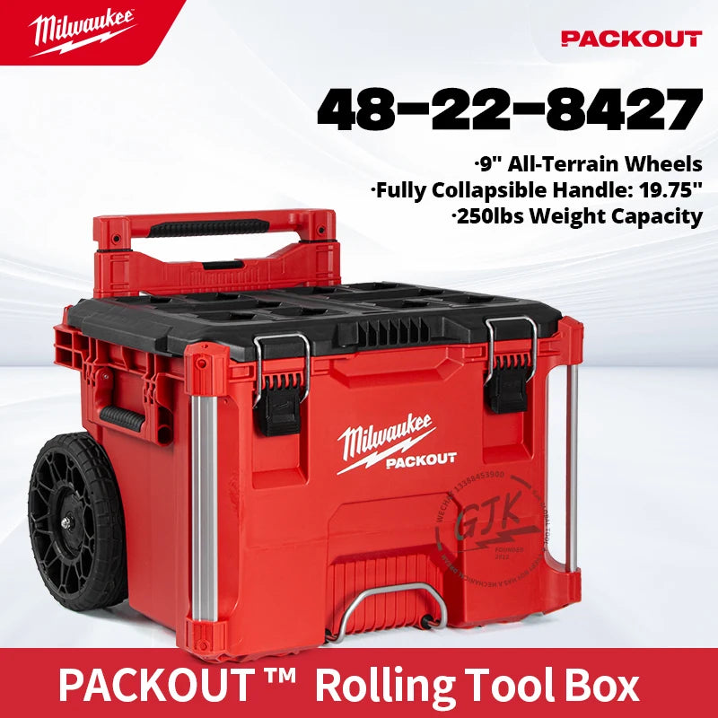 Milwaukee-Compatible PACKOUT 48-22-8427 | Rolling Tool Box