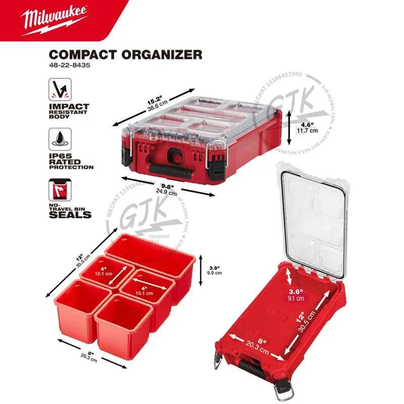 Milwaukee-Compatible PACKOUT 48-22-8435 | 5-Compartment Organizer