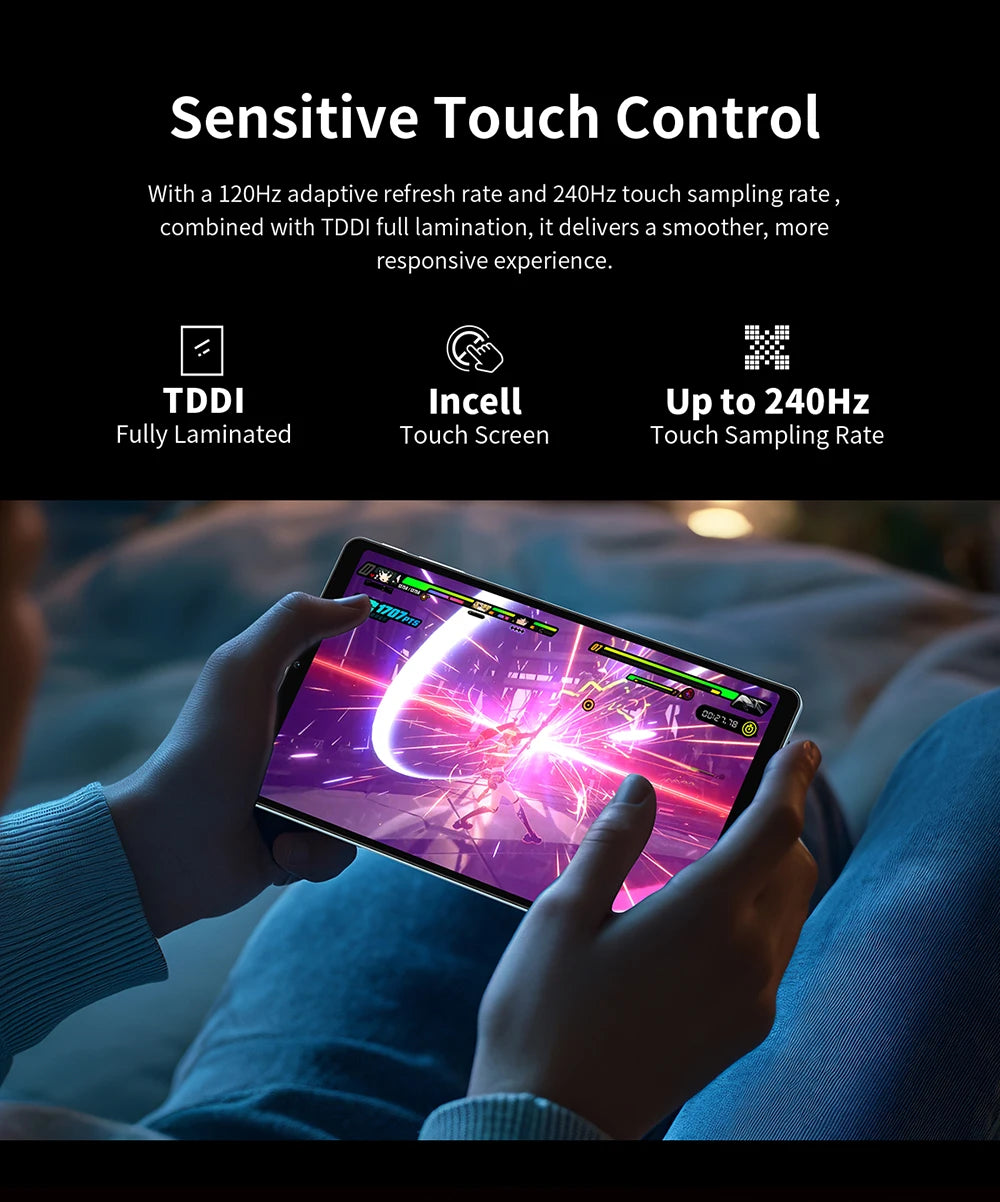 Tablet Teclast T50 Mini 8.7" | Android 15 | 20GB RAM + 128GB | 4G LTE | 120Hz | G99 Octa-Core | GPS | Con Funda