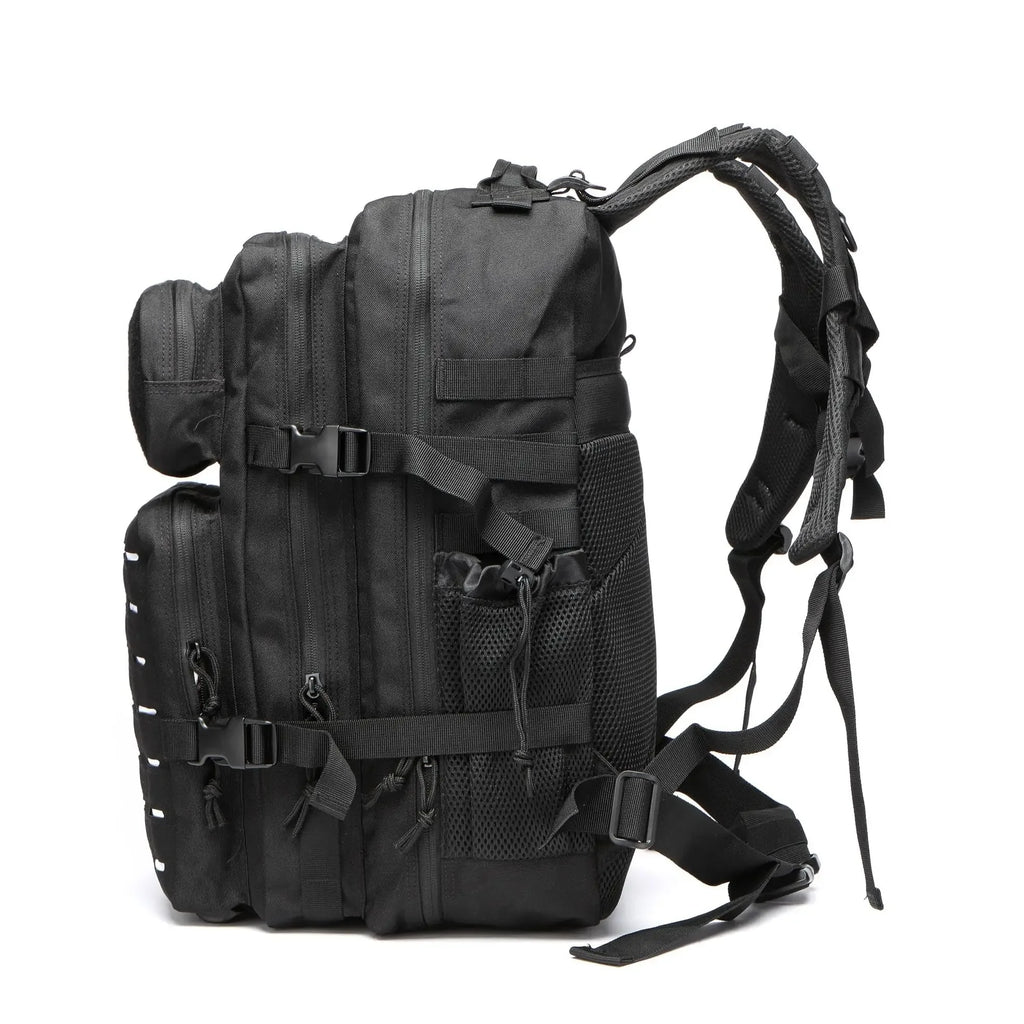 Waterproof Backpack 25L/50L | Gym, Hiking, Travel & Laptop Bag | Dual Bottle Holders | 12 Colors