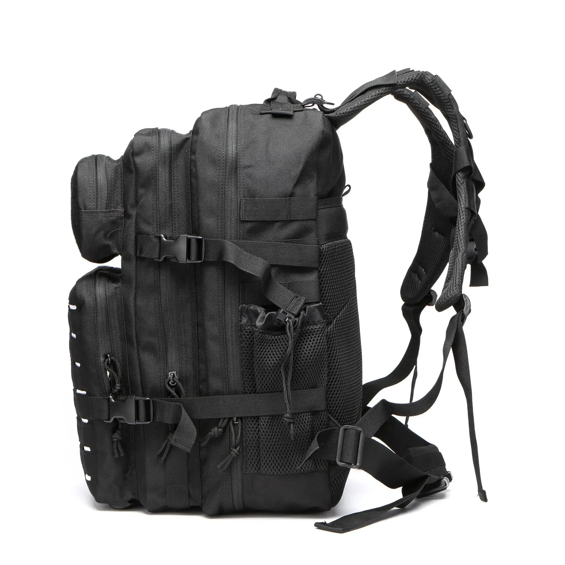 Waterproof Backpack 25L/50L | Gym, Hiking, Travel & Laptop Bag | Dual Bottle Holders | 12 Colors