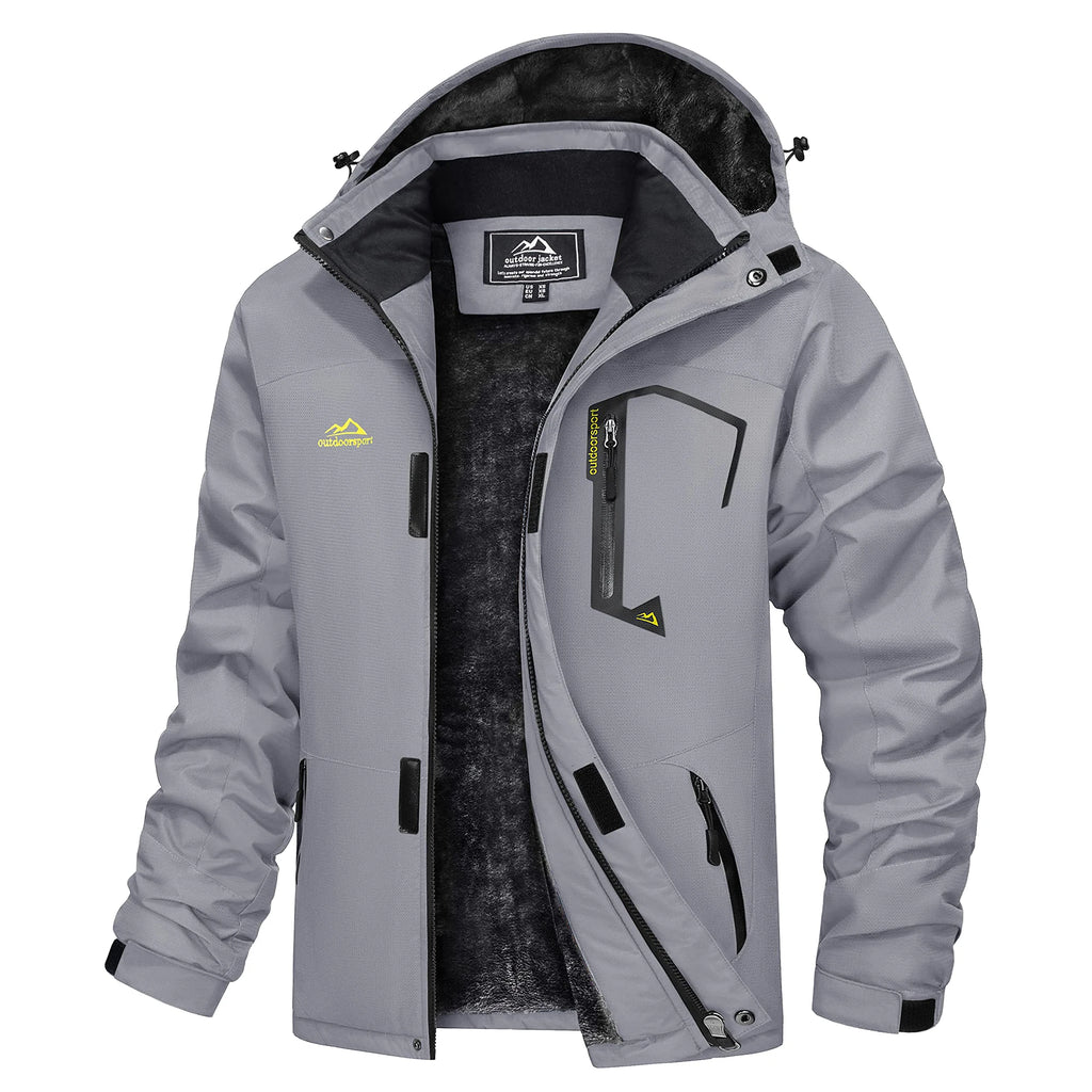 MAGCOMSEN Men's Winter Jacket | Fleece Lined | Ski & Hiking