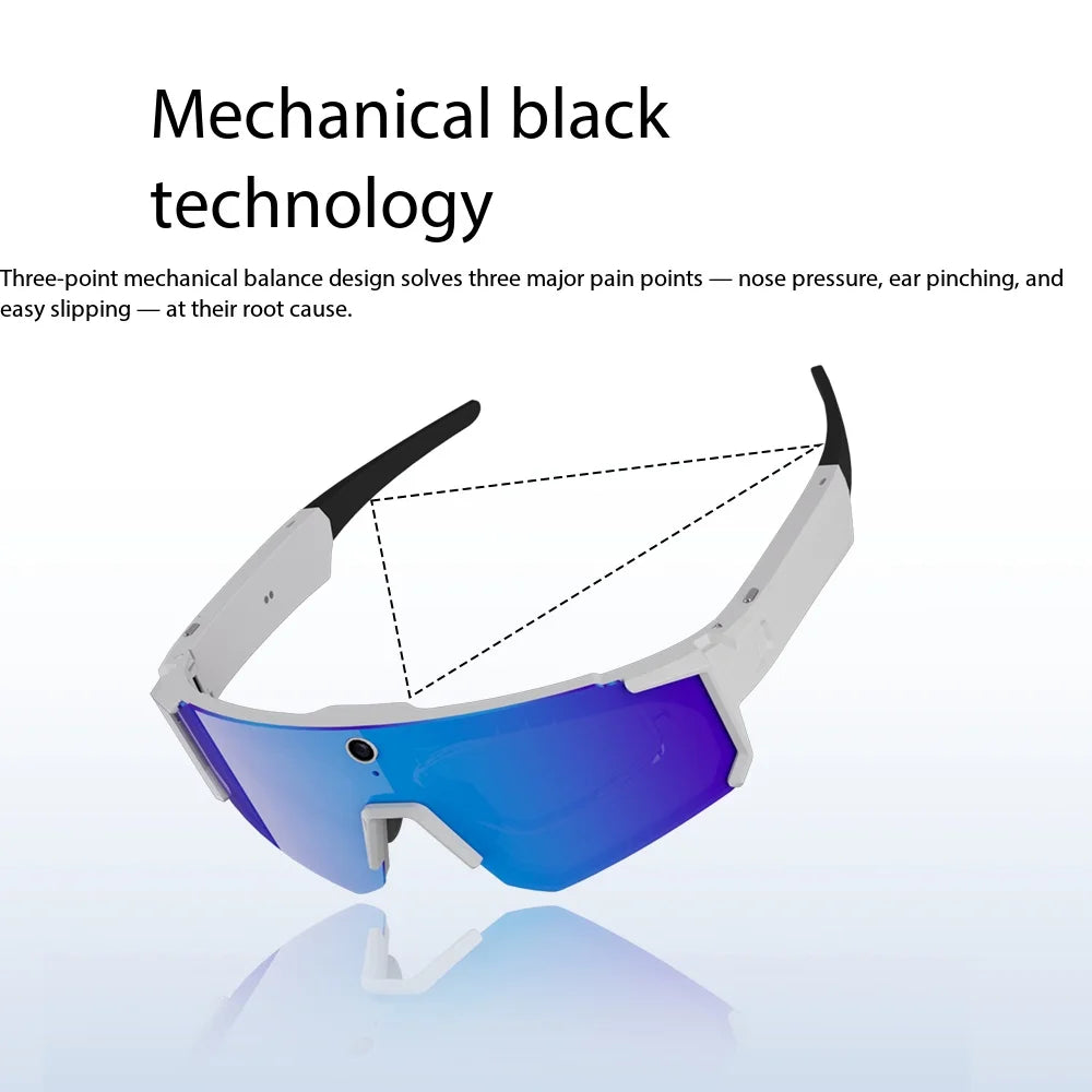 Lentes Deportivos Inteligentes con Cámara IA | 8MP, Bluetooth, Resistentes al Agua