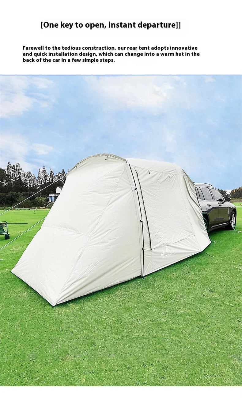 SUV Car Tail Tent | 3-4 Person Waterproof Camping Tent | Tunnel & Dome Style | UPF50 PU3000mm