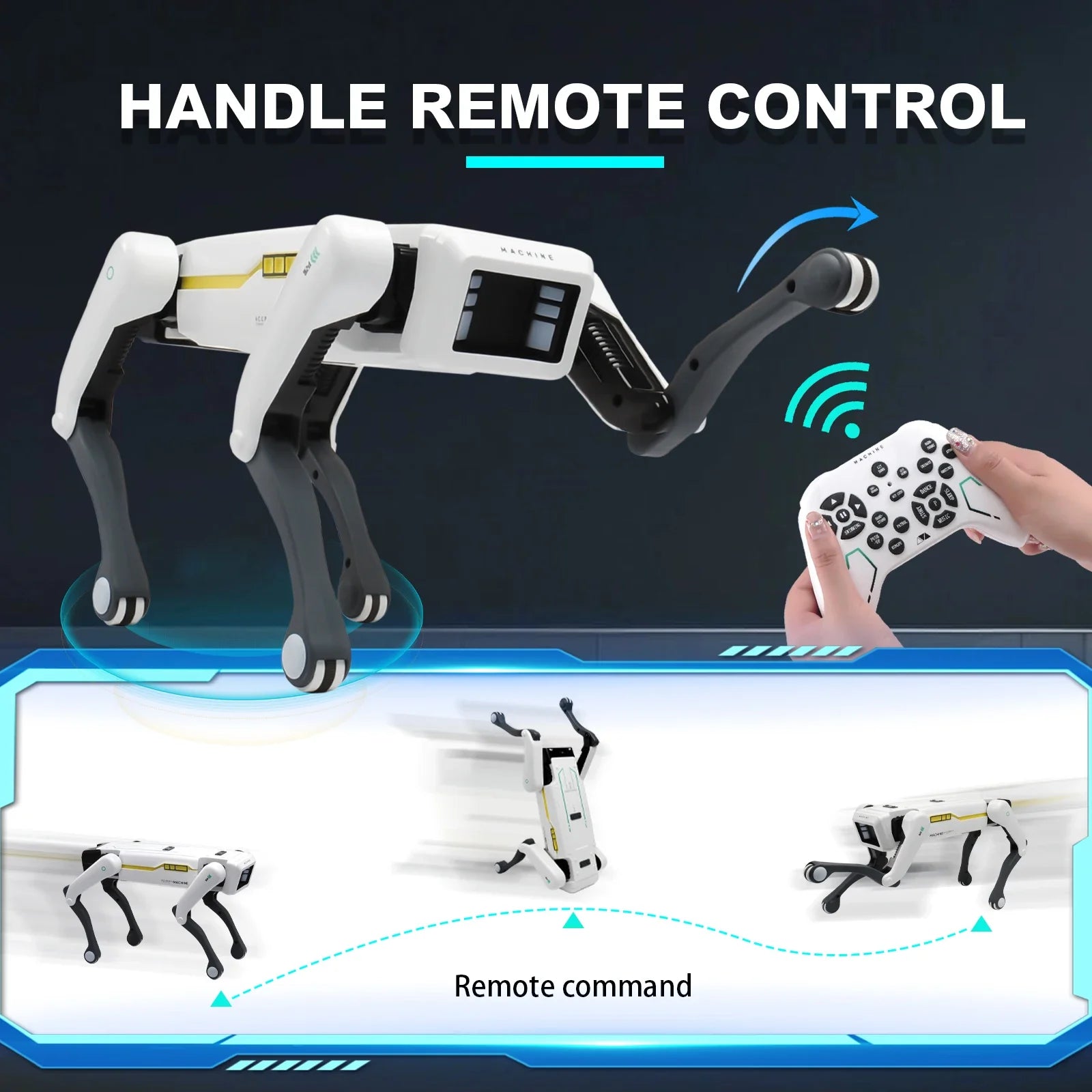 Perro Robot RC Multifunción – Control APP, Programable, Canta, Baila, Bioníco e Interactivo