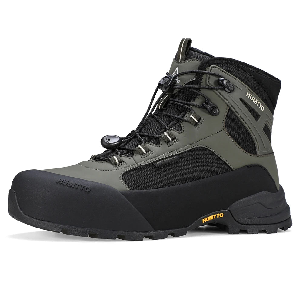 HUMTTO Men's Hiking Shoes | Lace-Up & Rubber Sole | Outdoor Walking