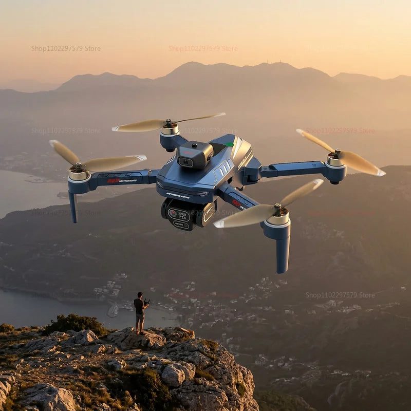 Dron GT8 Cámara Dual 8K HD GPS – Motor Brushless, Gimbal 3 Ejes, WiFi FPV, Pantalla 4.3", Plegable