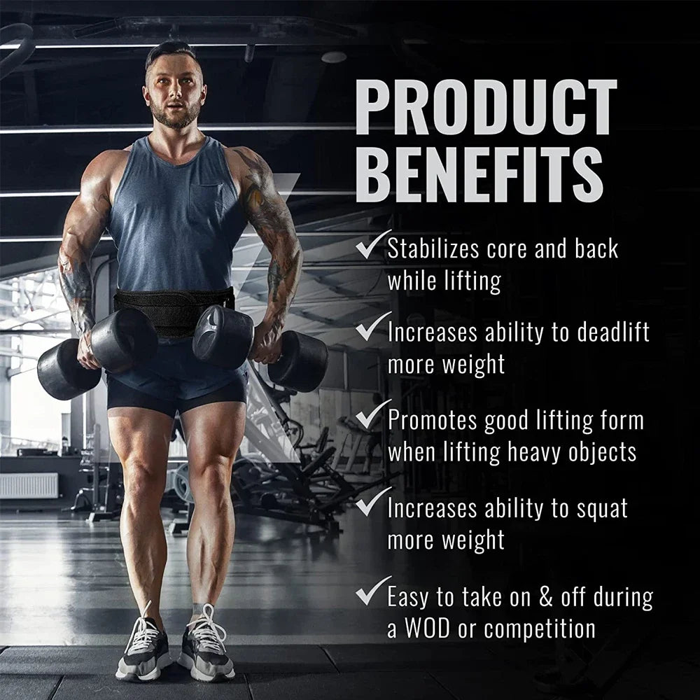 Weightlifting Belt | Lower Back Support & Waist Protection | Gym & Powerlifting