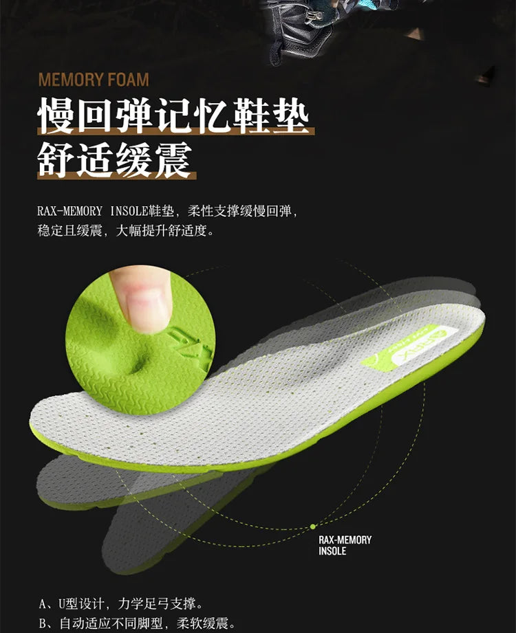 RAX Men's Hiking Shoes | EVA Insole & Rubber Sole | Outdoor Walking