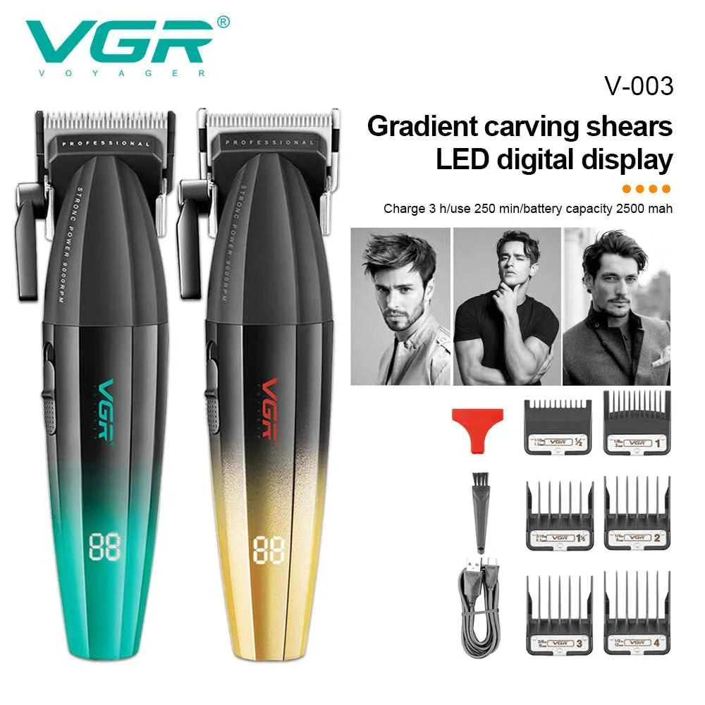 VGR V-003 Cordless Hair Clipper | USB Options / Máquina de corte VGR V-003