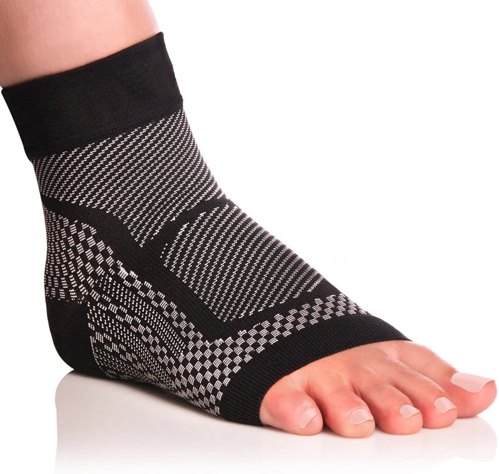 Ankle Brace Compression Sleeve | Plantar Fasciitis & Arch Support | Sports & Recovery