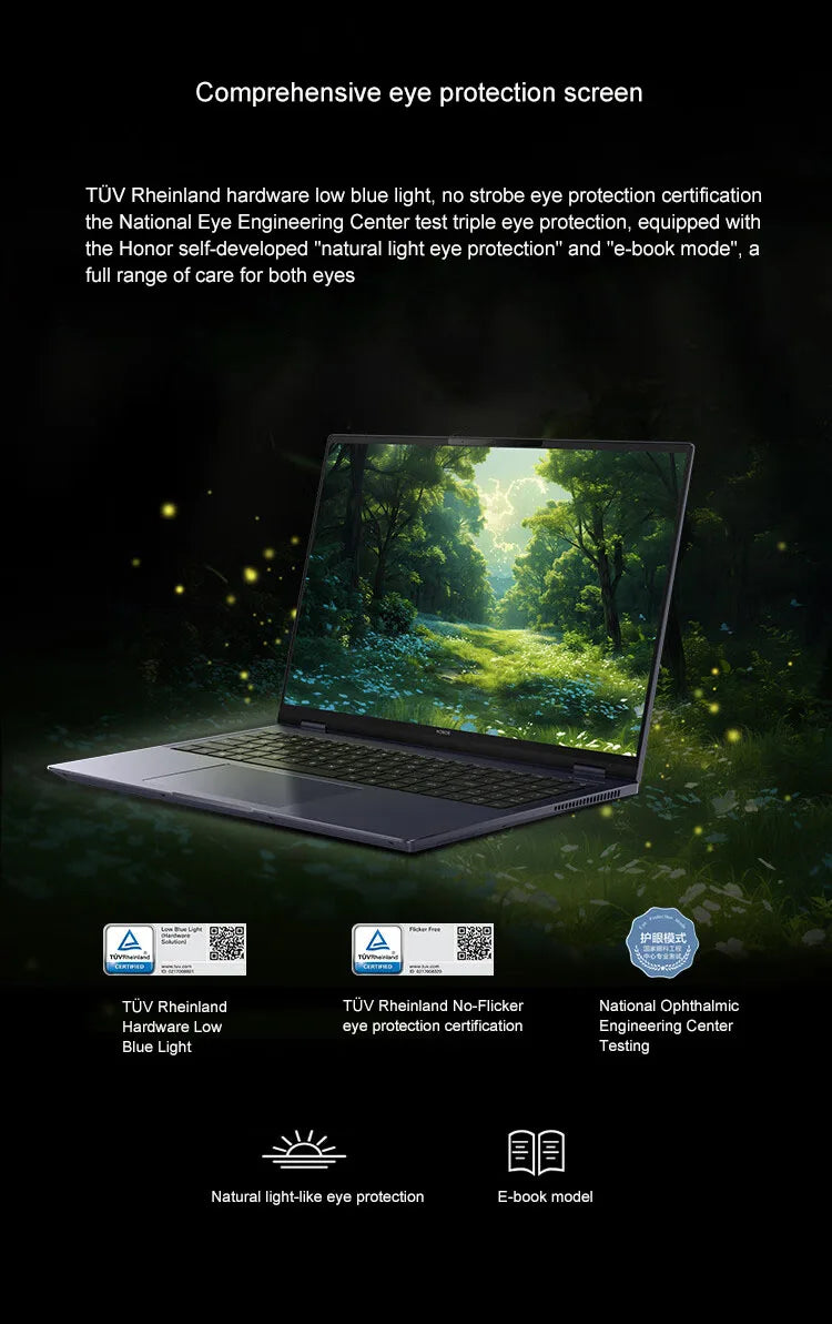 Honor MagicBook Pro 16 Laptop 2024 | Intel Core Ultra 5, 16GB/24GB DDR5, 1TB/2TB SSD | 3K 165Hz, Windows 11