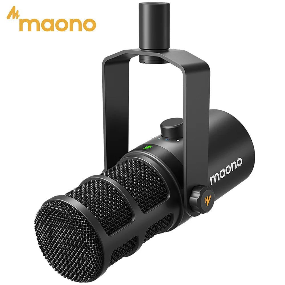 MAONO PD400X USB/XLR Dynamic Microphone | Large Diaphragm | Cardioid | 24-bit | Podcast & Streaming