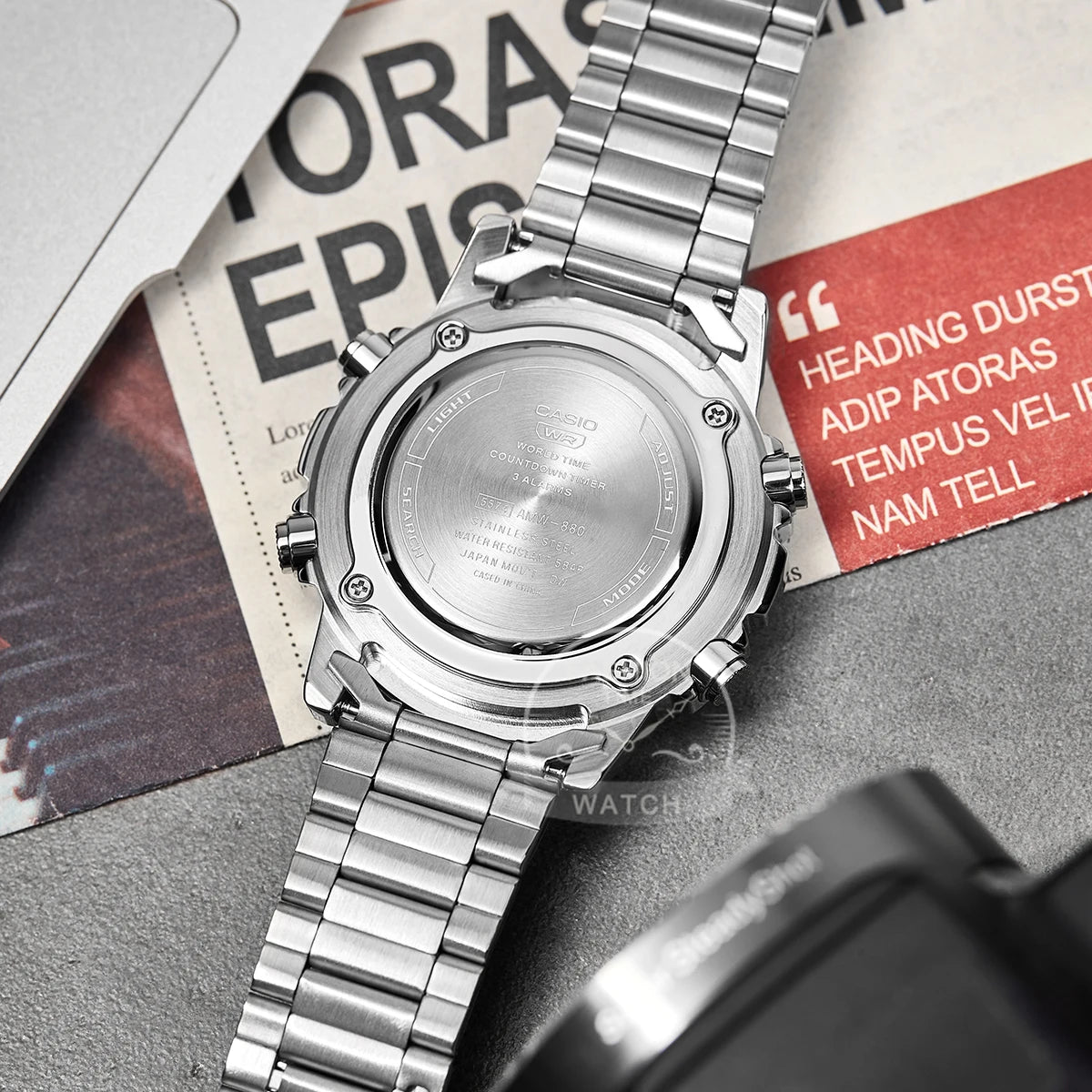 Casio AMW-880 Series | Calendar & Multiple Time Zones | Men's Watch