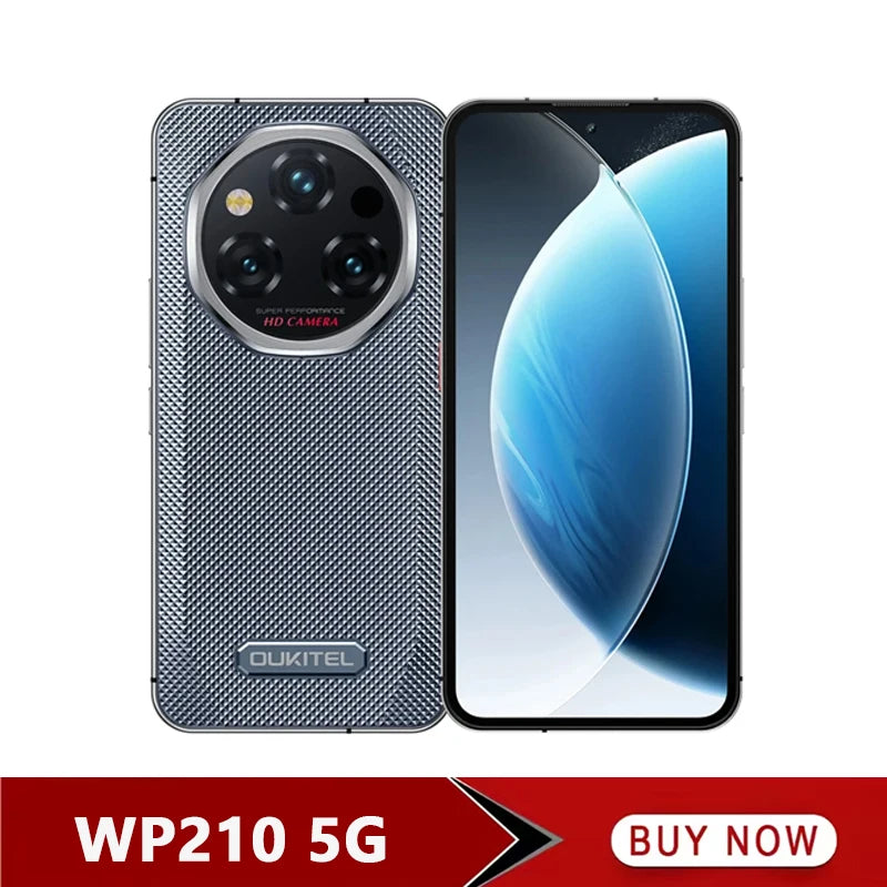 OUKITEL WP210 | Rugged Smartphone 5G 8800mAh 108MP 120Hz | Android 15 NFC 45W