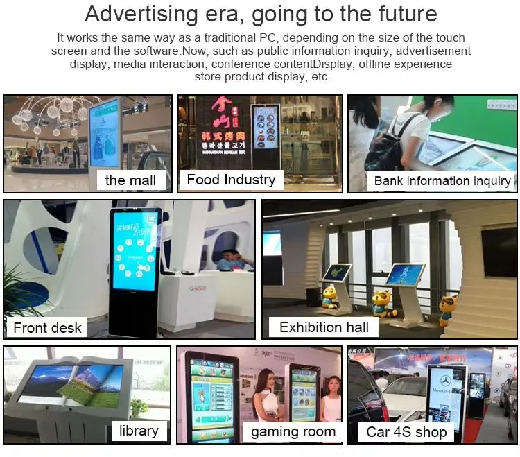 43-Inch Horizontal Touchscreen Kiosk | Full HD Digital Signage / Quiosco táctil horizontal de 43 pulgadas