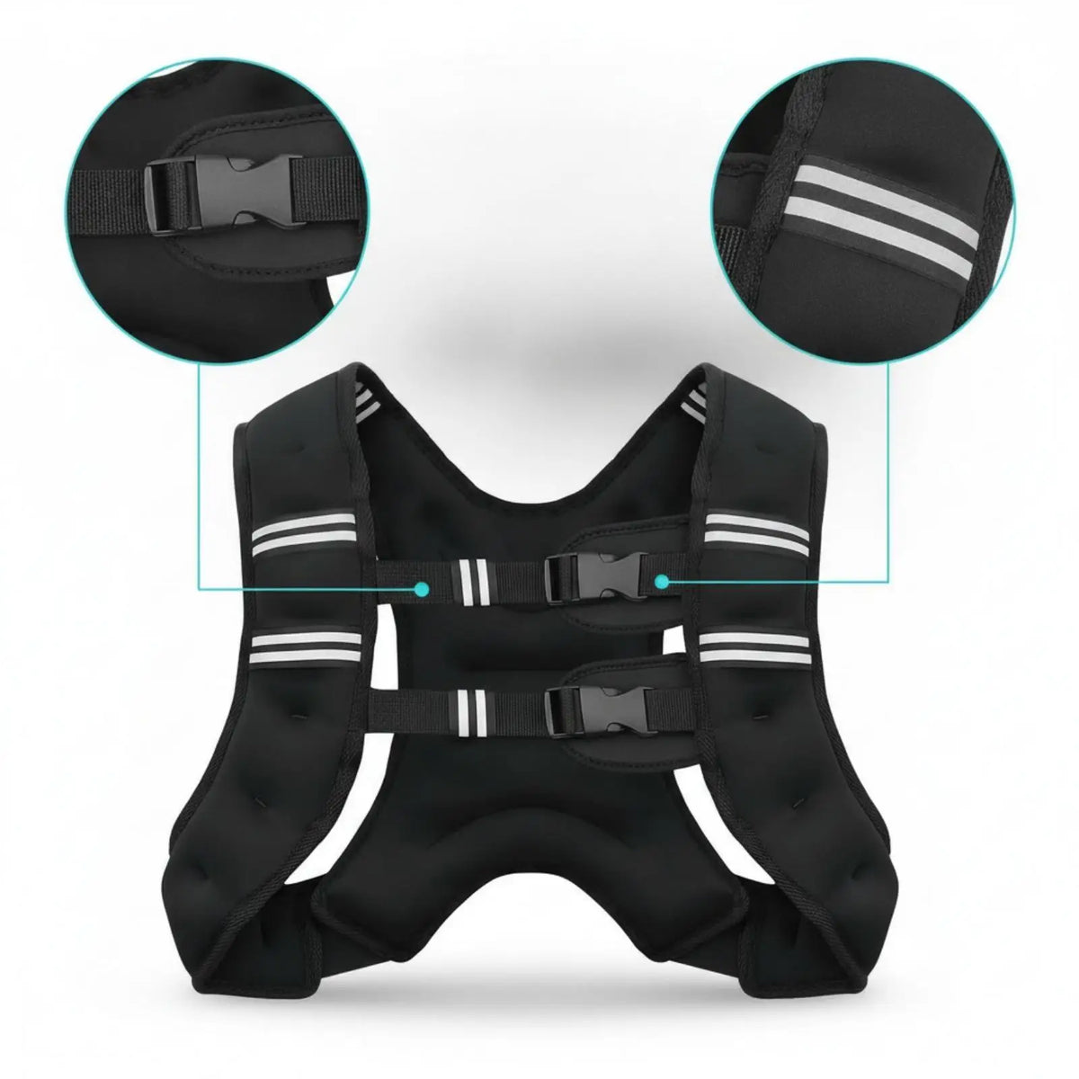 Weighted Training Vest | Adjustable 4–30 lb | Running & Fitness / Chaleco con Peso