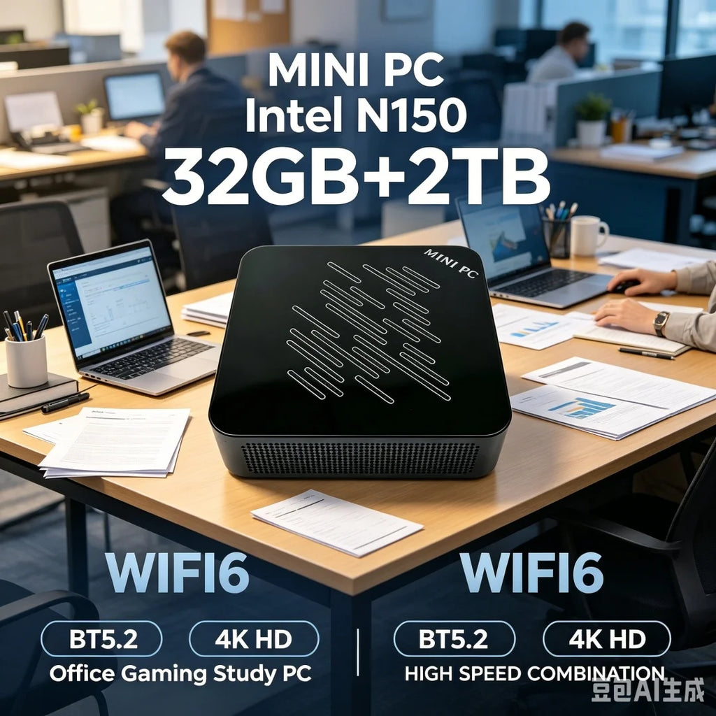 Mini PC | Intel Core N150 | 8-16GB RAM | 128GB-2TB SSD | WiFi 6 | BT5.2 | 4K | Windows 11