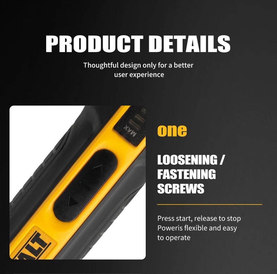 DEWALT DCF681 | Rechargeable Cordless Screwdriver | 5 N·m | 1/4 in Hex