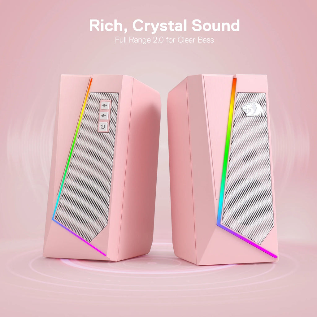 Redragon GS520 RGB Speakers | 2.0 Stereo | USB