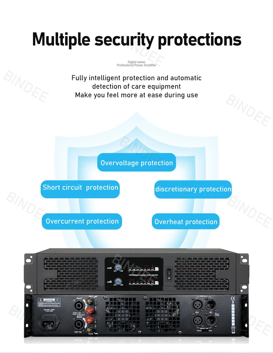 SIKETEER D2600/D4600 Digital Power Amplifier | 2/4 Channel | Amplificador Profesional