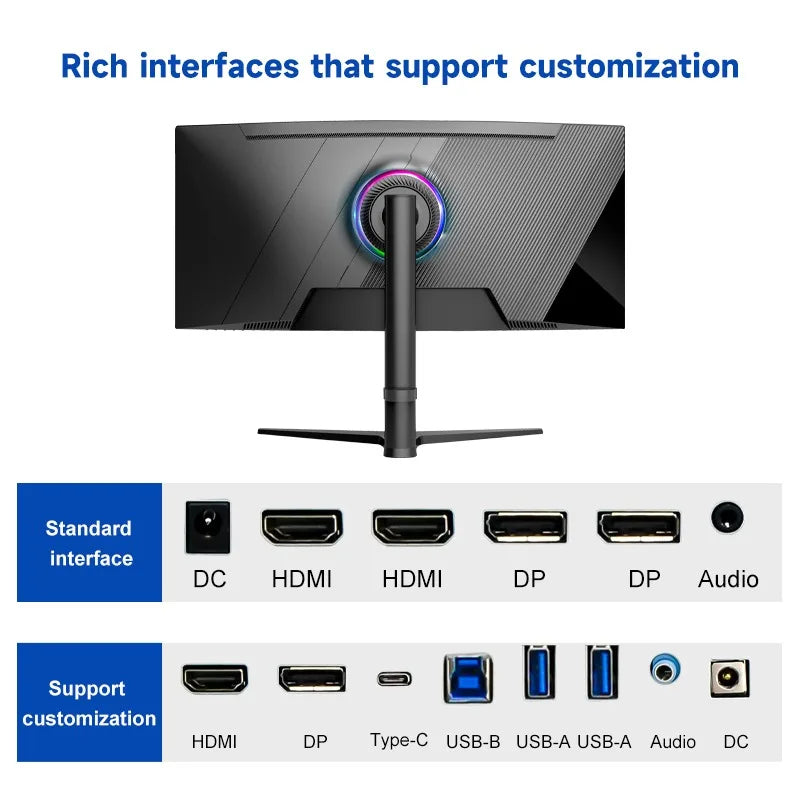 32-Inch 4K Curved Gaming Monitor | 165Hz 1ms VA Panel | USB-C & DP