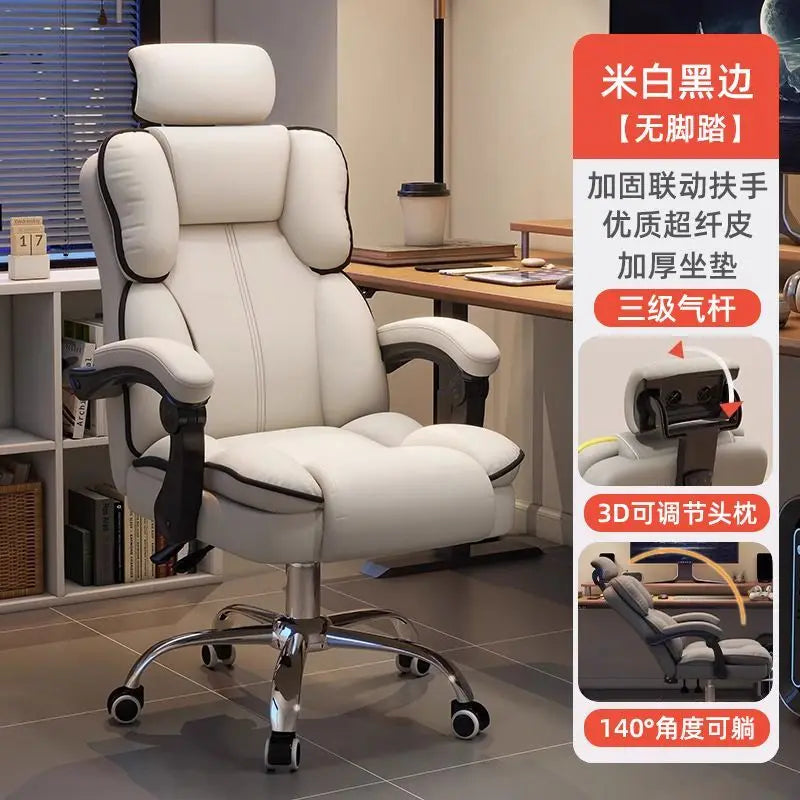 Ergonomic Gaming Chair | Reclining Footrest | Home Office