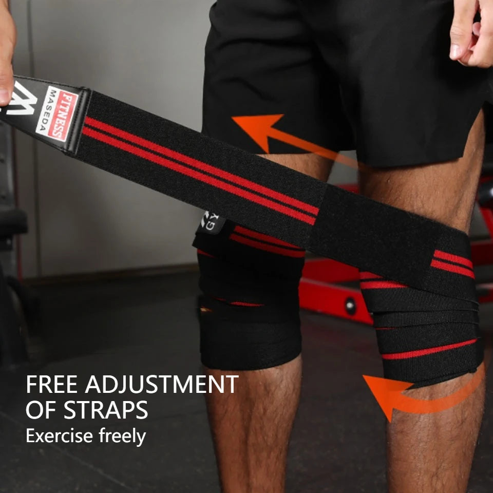 Dayselect Knee Wrap | Adjustable 200 × 8 cm Strap | 1 Piece