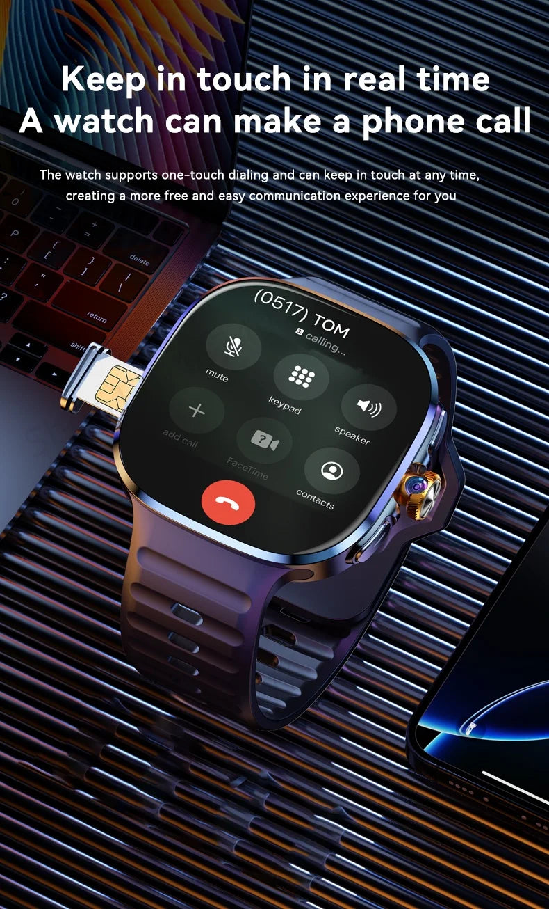 Smartwatch GOLDENSPIKE M99 | AMOLED 2.4" 720×720 | Cámara Giratoria 8MP | 4G | GPS | NFC | WiFi | 2100mAh | Android | GOLDENSPIKE M99 Smart Watch | 2.4" AMOLED | Rotating 8MP Camera | 4G | GPS | NFC | 2100mAh